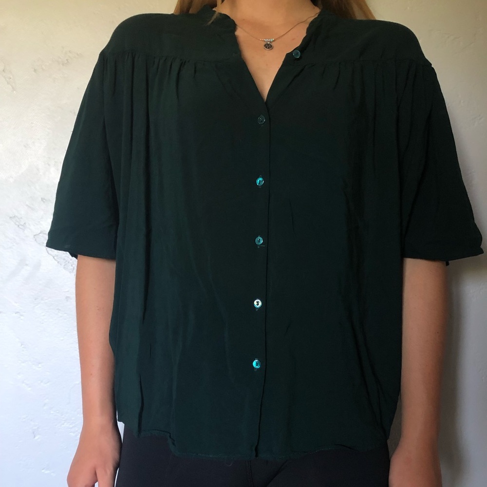 Trafaluc Zara Green Top